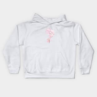 cherry blossom ink and watercolor 2 Kids Hoodie